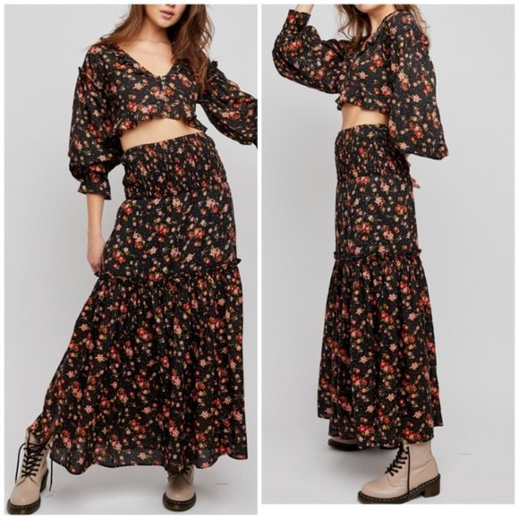 NEW FREE PEOPLE SECRET GARDEN MAXI SET, SMALL - Picture 1 of 14